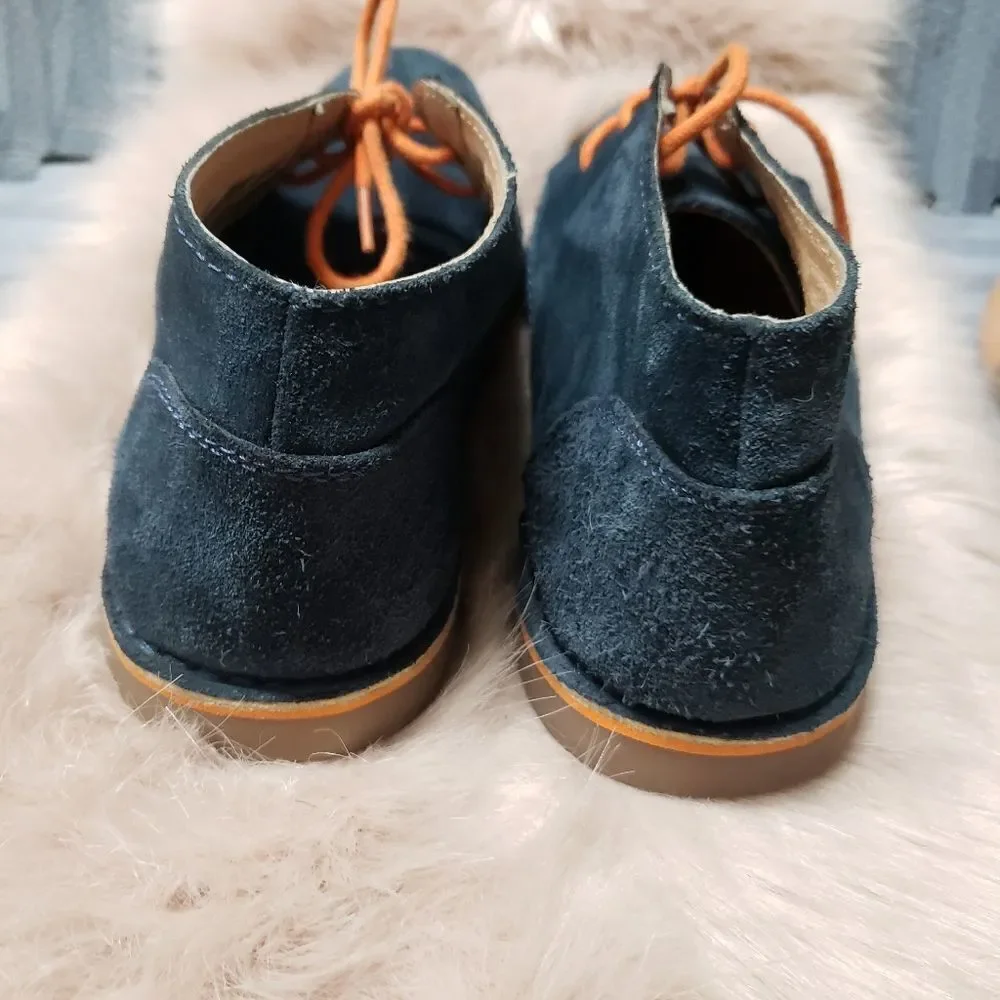 Clarks blue suede